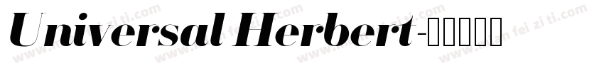 Universal Herbert字体转换
